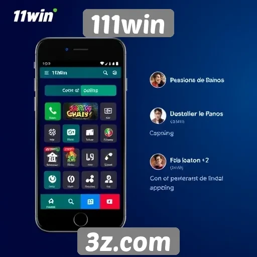 Funcionalidades do aplicativo móvel 111win