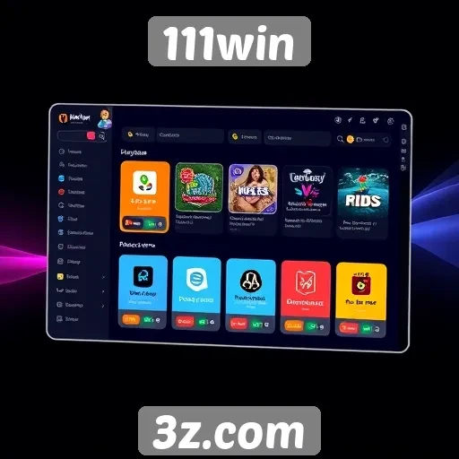 Interface amigável do 111win para novos usuários